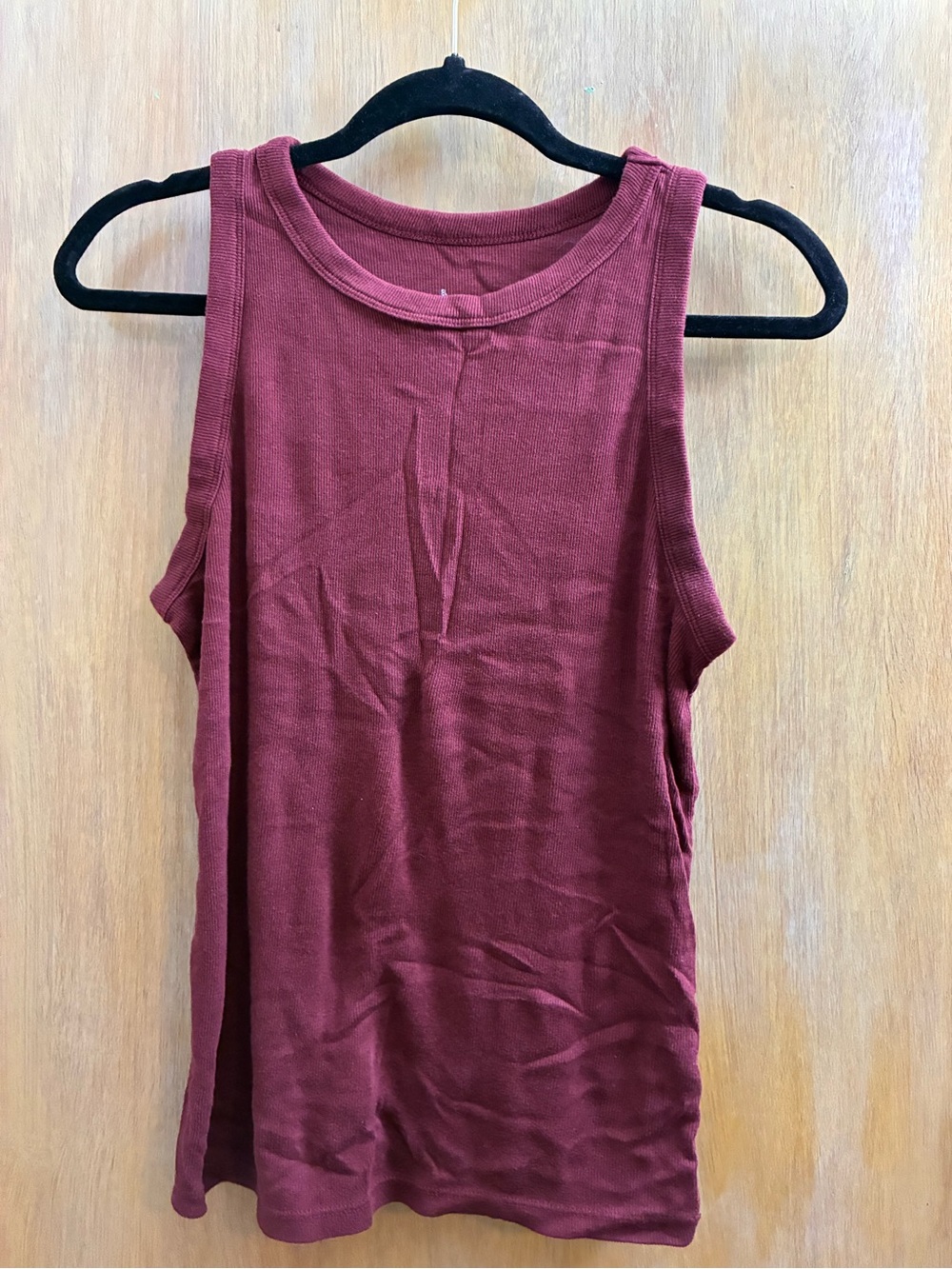 a new day Women's Ribbed Sleeveless Tank - Burgundy